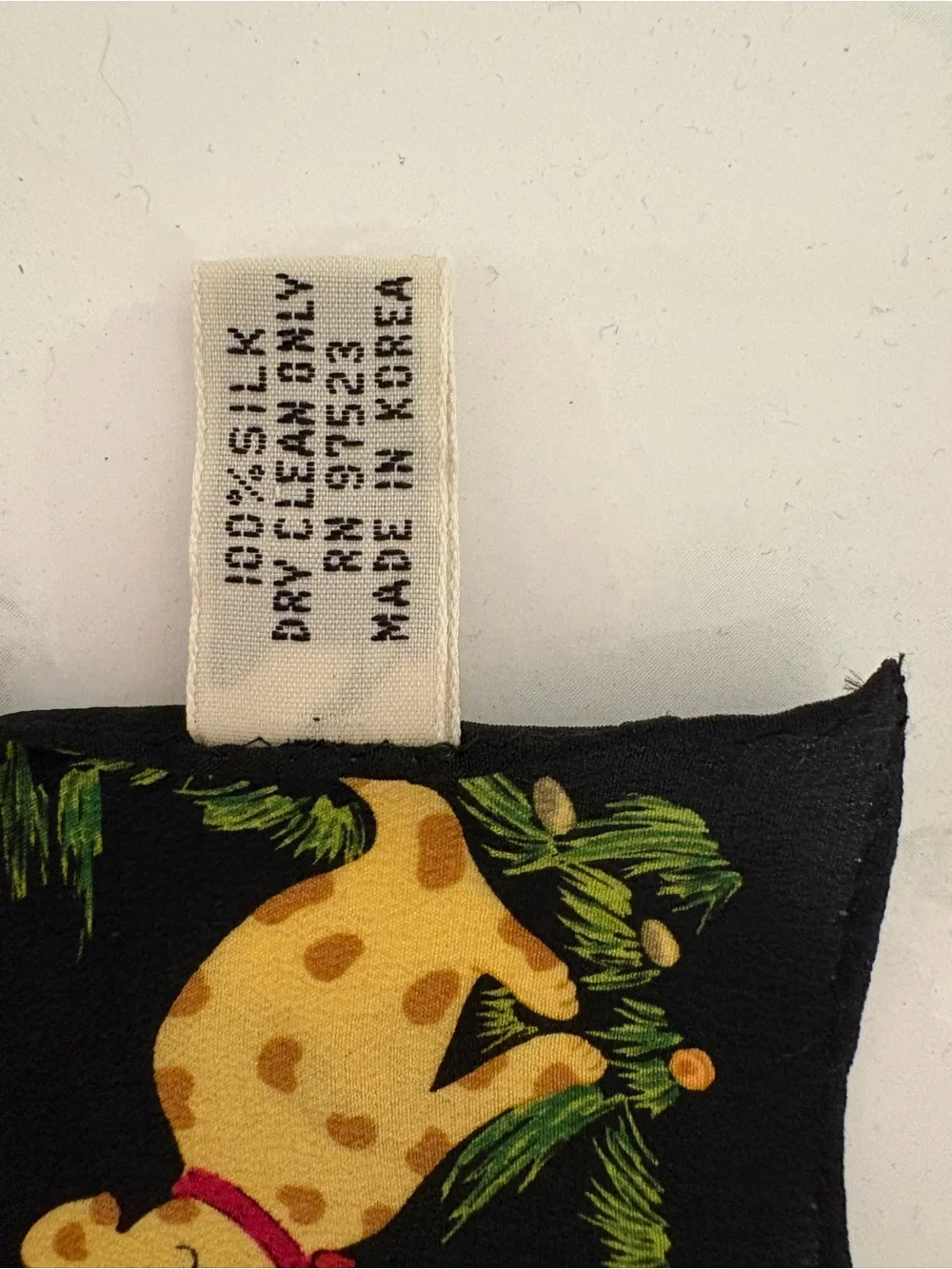 Vintage 1980s Dog Lover Silk Scarf